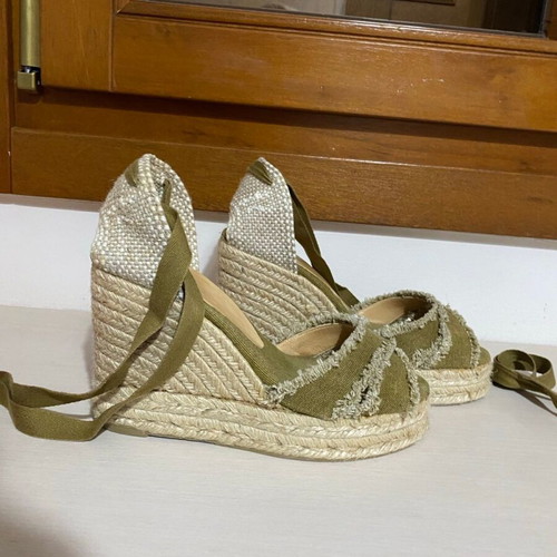 Castaner espadrilles used, high, khaki