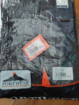 Portwest XXL work trousers with reflective details new