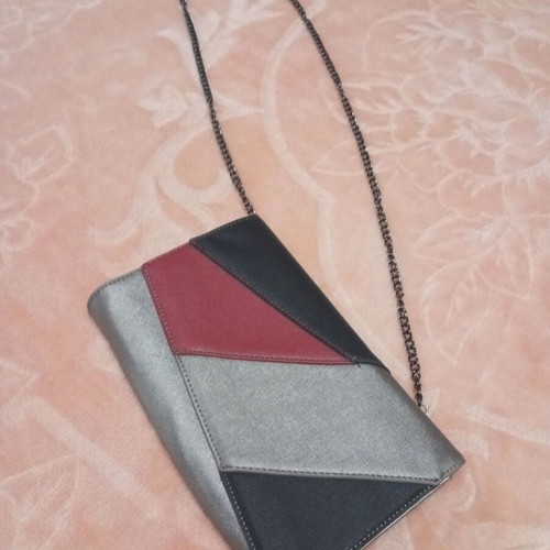 Handbag like new, black and gray