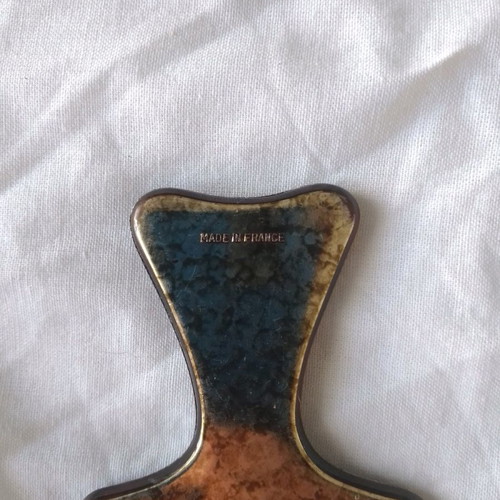 Antique mirror used, France, 13x6 cm