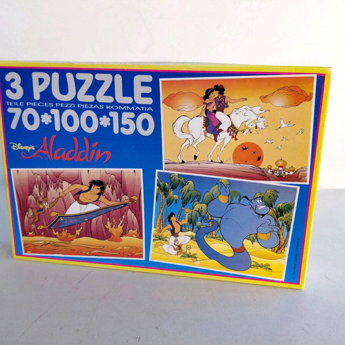 Disney Aladdin 3 puzzles new, 70, 100, 150 pieces