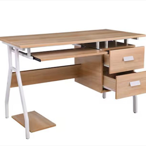 Sonoma wooden desk with metal legs, like new