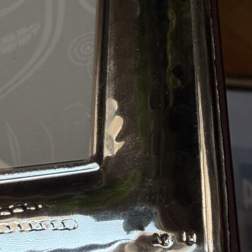 Silver photo frames used, set of 2