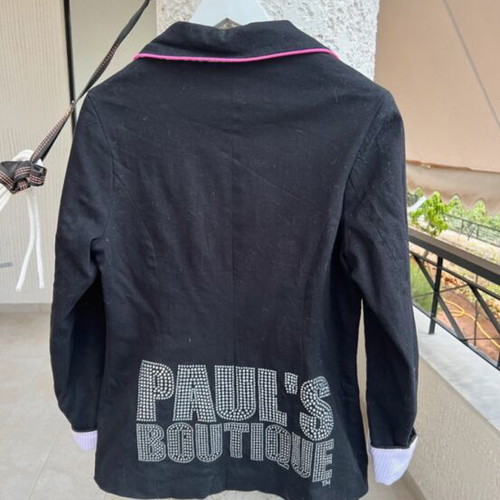 Paul’s Boutique college blazer 100% cotton, black
