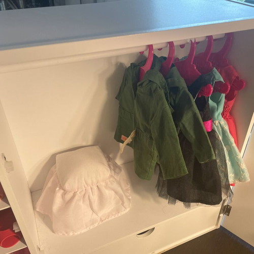 Our Generation wooden wardrobe set like new
