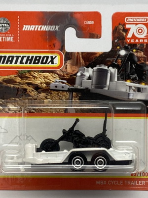 MBX Cycle Trailer Matchbox mainline 1:64 scale new