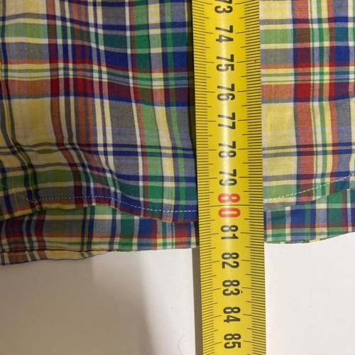 Ralph Lauren Y2K 90s Fun Oxford Yellow Blocked Short Sleeve Shirt XL