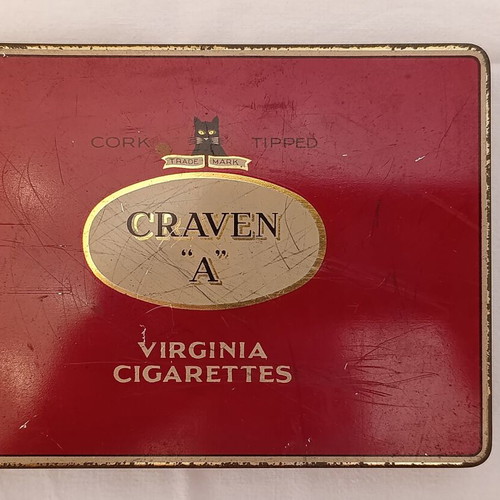 Virginia Craven A cigarette box used, London 1950