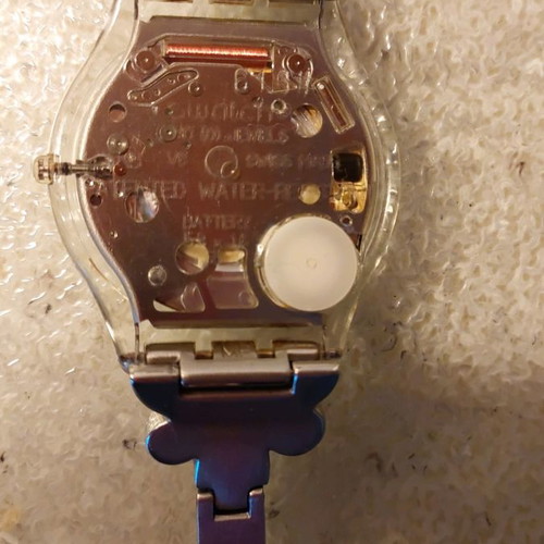Swatch Skin Baroque Eyes SFK281G ladies steel watch used