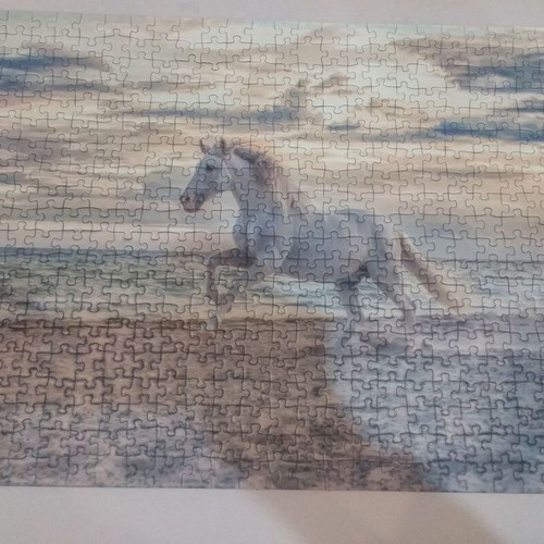 Puzzle 500 pieces with horse theme, like new