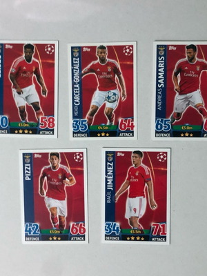 Match Attax 2015/16 Benfica set with Andreas Samaris like new