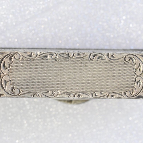 Silver lipstick case used, vintage