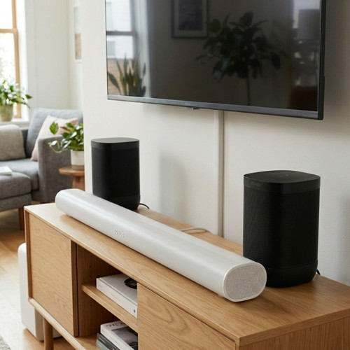 Sonos Dolby Atmos Soundbar Arc white and 2x Sonos One SL black set like new