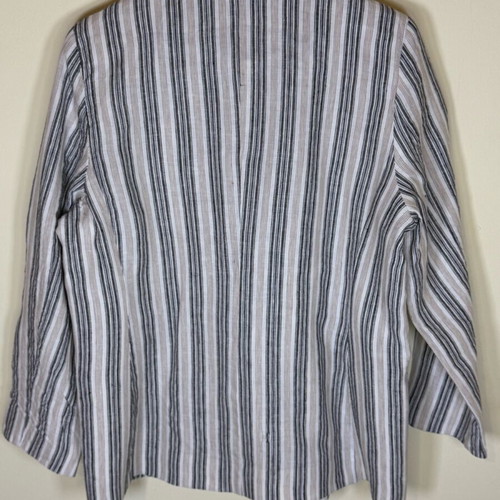 Premium linen blazer Zara like new, beige and brown, size L