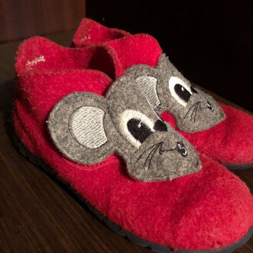 Kids wool shoes Superfit used, size 25, red