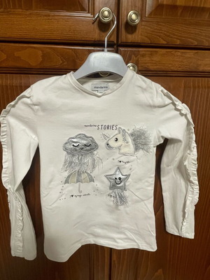 Mandarino children's blouse used, white, size 128 cm