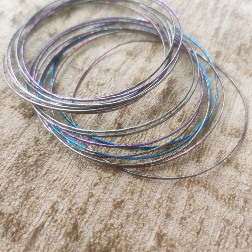 Metal bracelets used, colorful, thin, from Istanbul