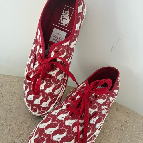 Vans x Opening Ceremony limited edition red and white sneakers size 37