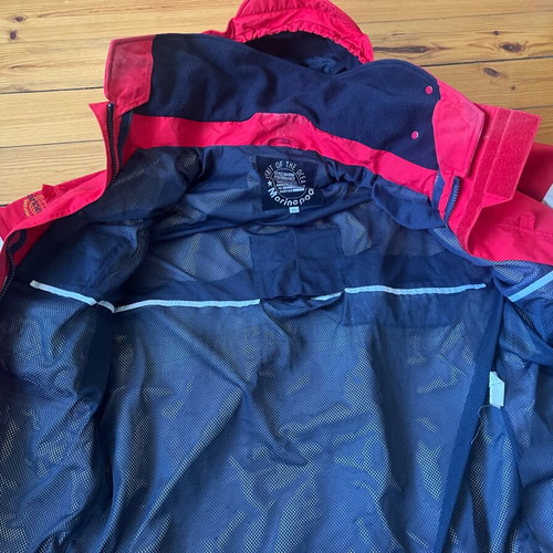 Marine Pool Spirit of the Ocean men's red sailing jacket like new, size XL