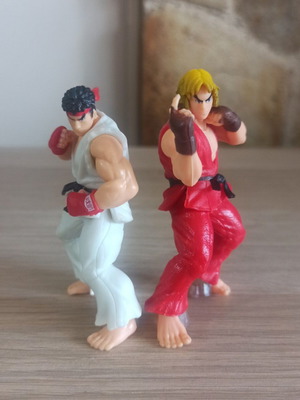 3D Ken and Ryu Street Fighter figures new