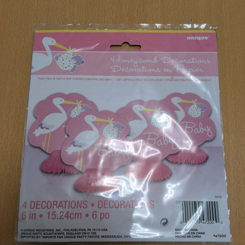 Διακοσμητικά τραπεζιού για baby shower και gender reveal party ροζ καινούργια