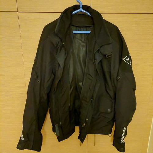 Motorcycle jacket used for men with removable lining