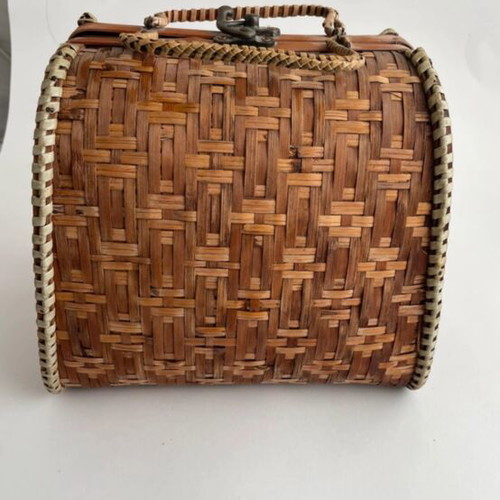 Bamboo bag used, handheld, decorative