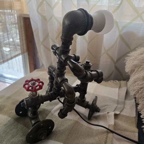 Art table lamp