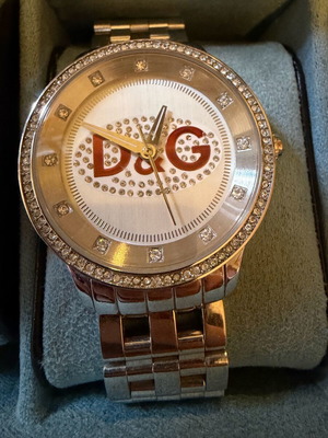 Dolce & Gabbana Prime Time DW0144 ρολόι γυναικείο σαν καινούργιο, ανοξείδωτο ατσάλι με στρας