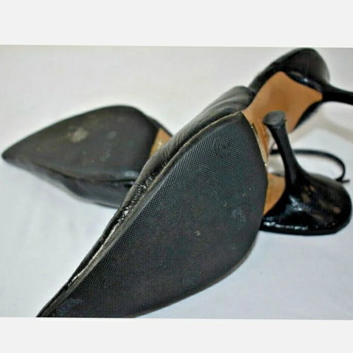 Dolce & Gabbana leather slingbacks used, size 38, black