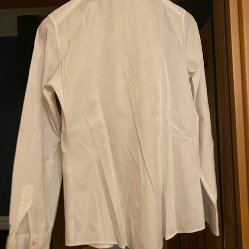 Etro jacquard cotton shirt like new, limited edition, white, size S