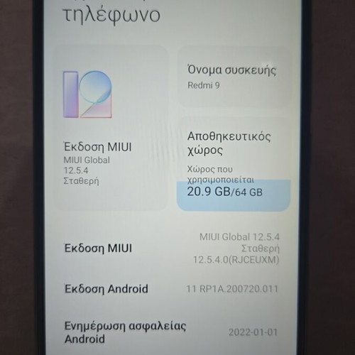 Xiaomi Redmi 9 smartphone used, 64GB, dual SIM, 20+ MP camera