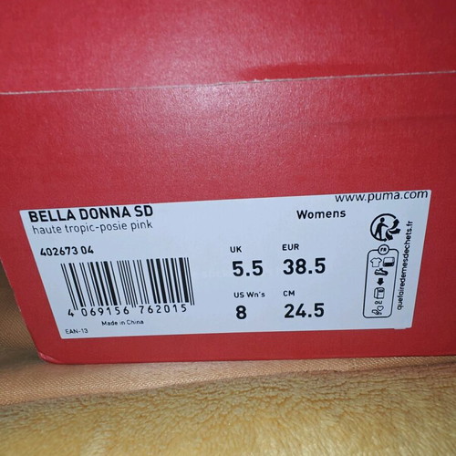 Puma Bella Donna SD women's sneakers new, blue with pink details