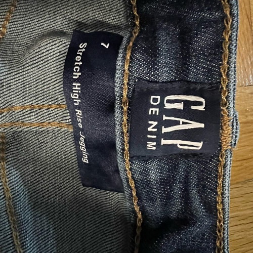 Gap jean girls denim stretch high rise jegging 7 years new, blue