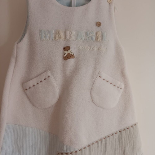 Marasil baby dress 18 months like new, fleece sleeveless