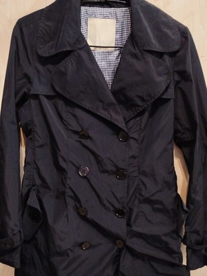 Cotton Group Navy Blue Raincoat New Small-Medium