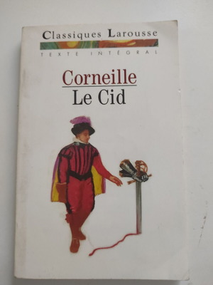 Книга Le Cid от Пиер Корней употребявана, френски