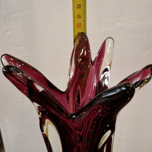 Vintage Murano glass vase like new, 70s