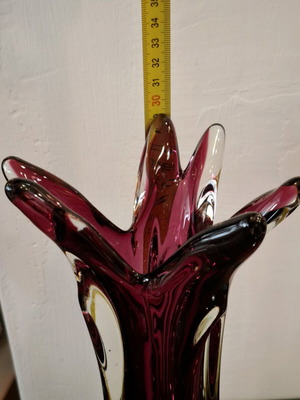 Vintage Murano glass vase like new, 70s