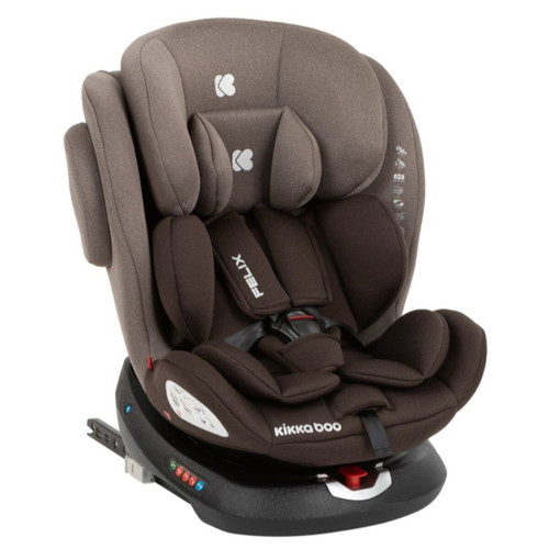 Kikka Boo Felix 0-36 kg car seat with Isofix used, brown