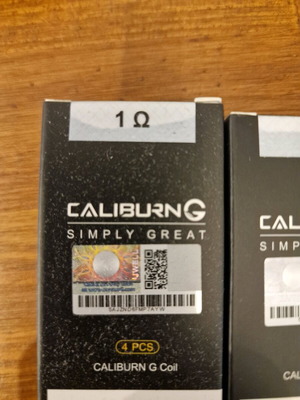 Uwell Caliburn G Coils new, 16pcs 1.0ohms, 4 packs sealed