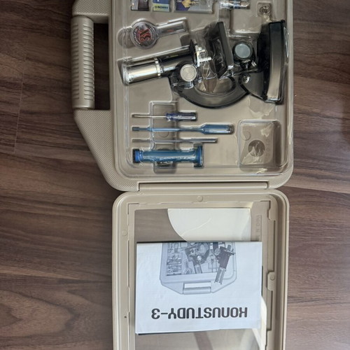 Konustudy 3 microscope, 48 accessories, 100x-1200x magnification