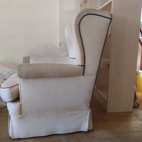 Small armchair used with good frame and cushions condition