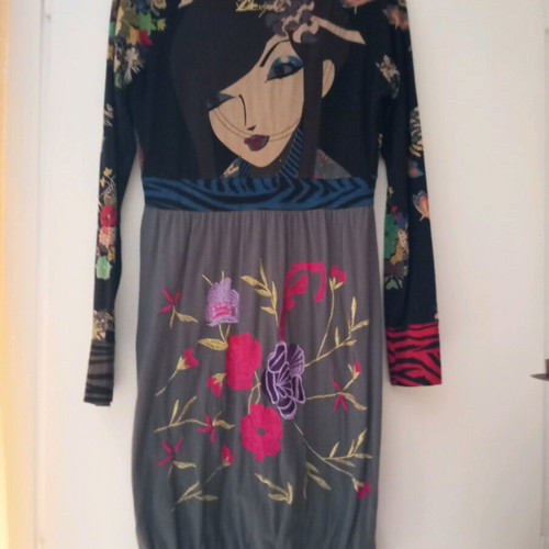Desigual dress used with beautiful prints, size S