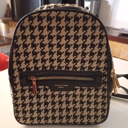 David Jones backpack used, black and white