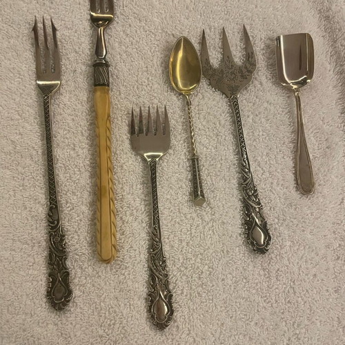Set of silver antique teaspoons like new, 6 pieces