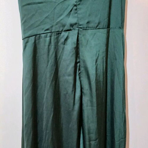 Satin dress green new, size M 38 10
