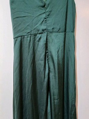 Satin dress green new, size M 38 10