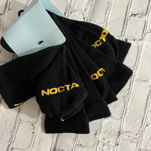 Nocta socks new, set of 3 pairs, black and yellow
