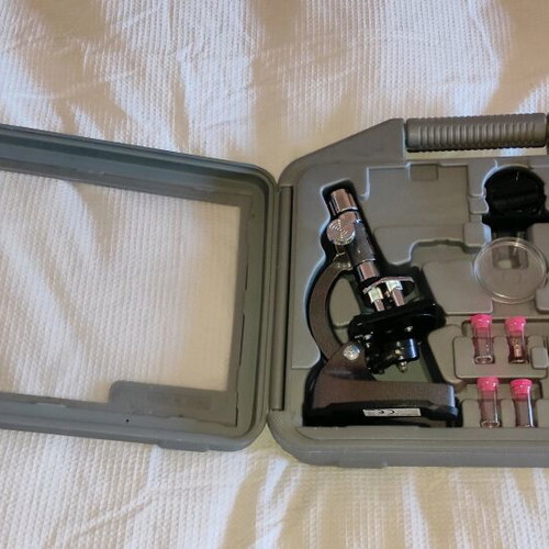Microscope set unused with equipment educational toy